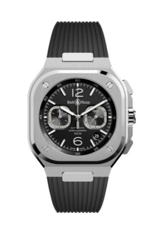 Bell and Ross BR 05 Replica Watch BR 05 CHRONO BLACK STEEL BR05C-BL-ST/SRB