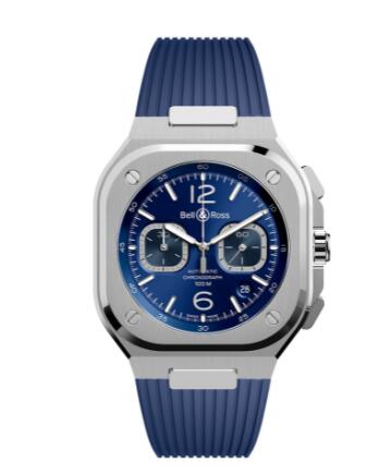 Bell and Ross BR 05 Replica Watch BR 05 CHRONO BLUE STEEL BR05C-BU-ST/SRB