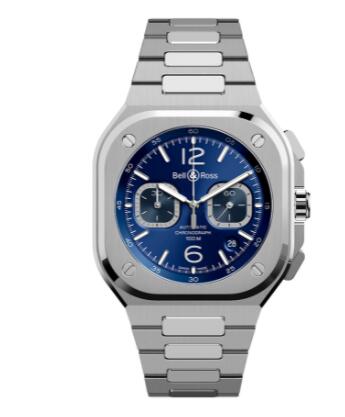 Bell and Ross BR 05 Replica Watch BR 05 CHRONO BLUE STEEL BR05C-BU-ST/SST