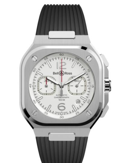 Bell and Ross BR 05 Replica Watch BR 05 CHRONO WHITE HAWK BR05C-SI-ST/SRB