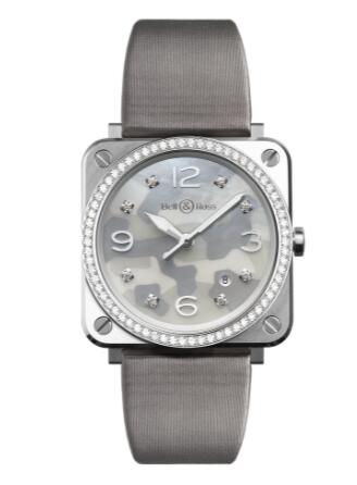 Bell and Ross BR S Replica Watch BR S GREY CAMOUFLAGE DIAMONDS BRS-CAMO-ST-LGD