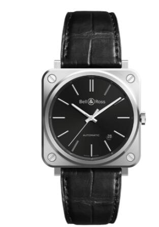 Bell and Ross BRS Replica Watch BR S-92 BLACK STEEL BRS92-BLC-ST/SCR