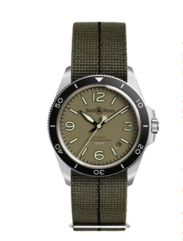 Bell and Ross BR V2-92 Replica Watch BR V2-92 MILITARY GREEN BRV292-MKA-ST/SF