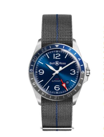 Bell and Ross BR V2-93 Replica Watch BR V2-93 GMT BLUE BRV293-BLU-ST/SF