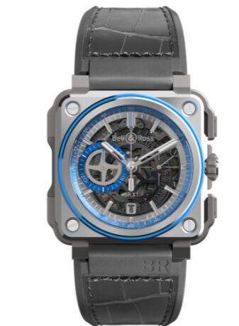 Bell and Ross BR X1 Chronograph Replica Watch BR-X1 HYPERSTELLAR BRX1-AL-TI-BLU