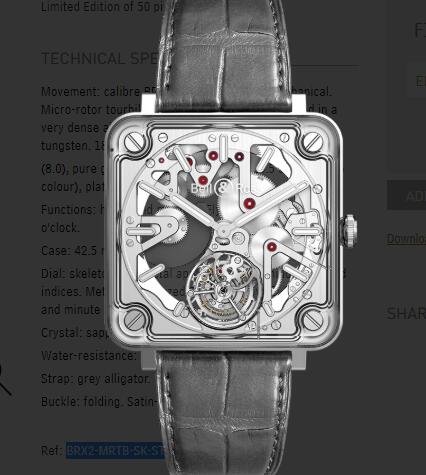 Bell and Ross BR X2 Replica Watch BR-X2 SKELETON TOURBILLON MICRO ROTOR BRX2-MRTB-SK-ST