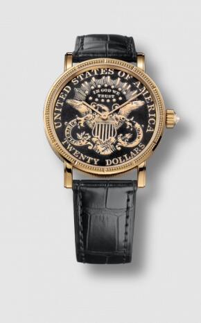 Replica Corum Coin Watch Automatic Gold $20 Double Eagle PVD C293/02910