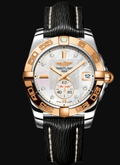 Replica Breitling Galactic 36 Automatic Stainless Steel & 18k Rose Gold - Mother-Of-Pearl Watch C3733012/A725/213X/A16BA.1