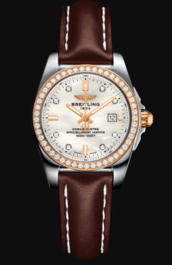 Replica Breitling Galactic 29 Sleek Stainless Steel - Mother-Of-Pearl Watch C7234853/A792/484X/A12BA.1