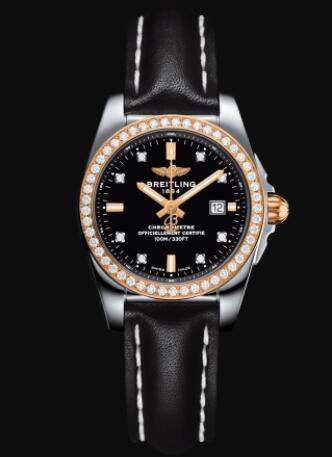 Replica Breitling Galactic 29 Sleek Stainless Steel - Black watch C7234853/BE86/477X/A12BA.1