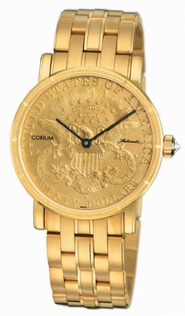 replica corum coin watch