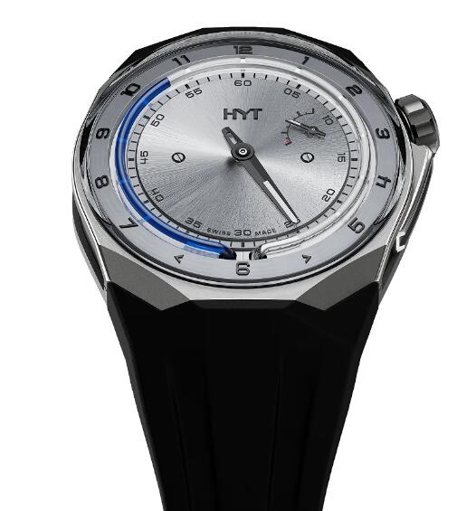 HYT T1 Series Titanium Silver Replica Watch H03205-A