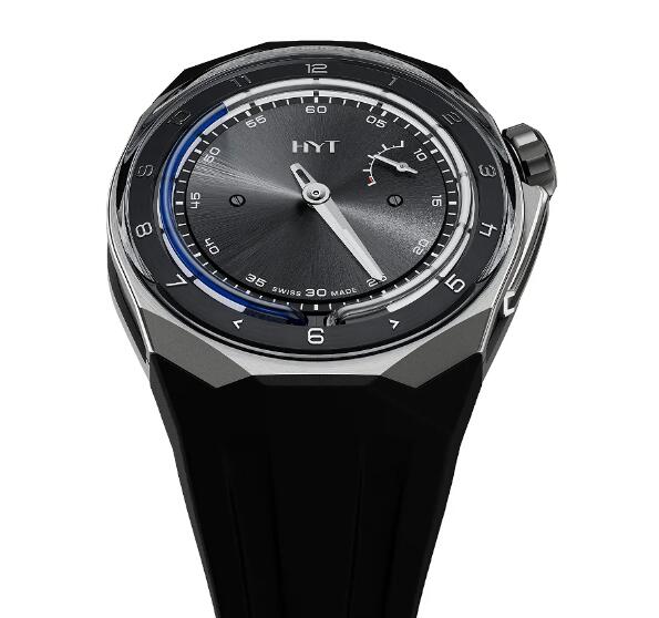 HYT T1 Series Titanium Slate Replica Watch H03206-A