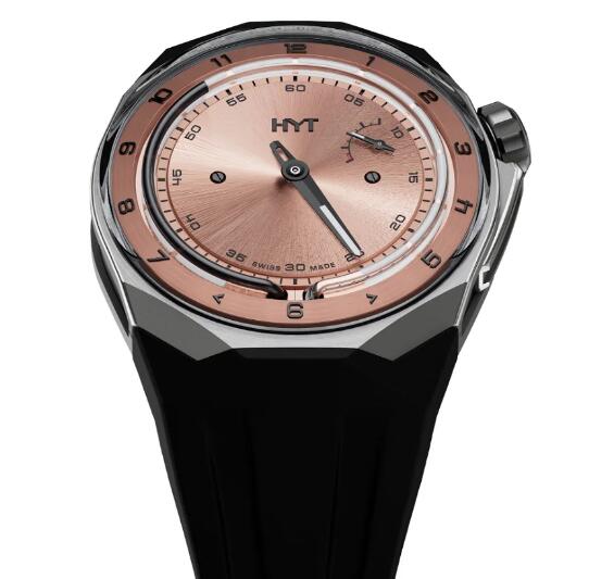 HYT T1 Series Titanium Salmon Replica Watch H03207-A