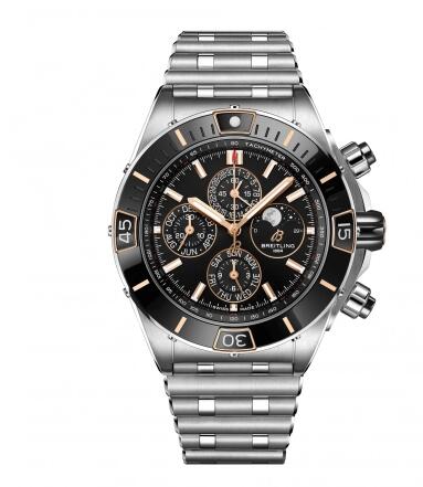Breitling Super Chronomat 1461 Days 44 Stainless Steel Black Rouleaux Replica Watch I19320251B1A1 Breitling Super Chronomat 1461 Days 44 Stainless Steel Black Rouleaux Replica Watch I19320251B1A1