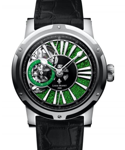 Louis Moinet Metropolis Magic Green Replica Watch LM-45.10.31