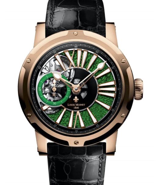 Louis Moinet Metropolis Magic Green Replica Watch LM-45.50.31