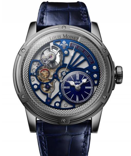 Louis Moinet Tempograph Chrome Replica Watch LM-50.70.20