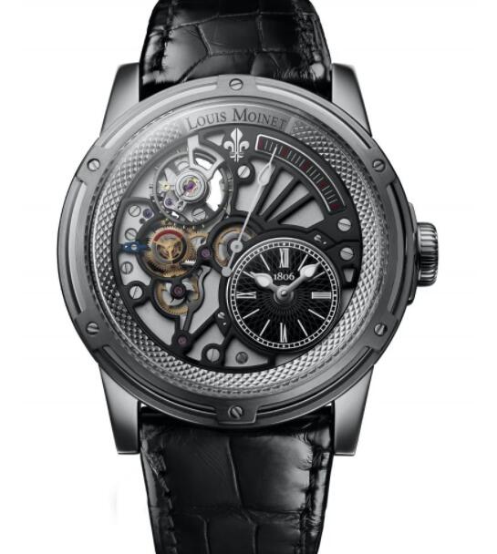 Louis Moinet Tempograph Chrome Replica Watch LM-50.70.50