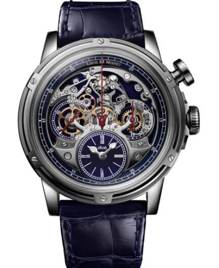 Louis Moinet Memoris Superlight Midnight Blue Replica Watch LM-79.20.22