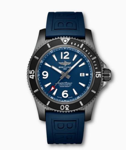Breitling Superocean Automatic 46 Black Steel DLC-Coated Stainless Steel Blue M17368D71C1S1 Replica Watch