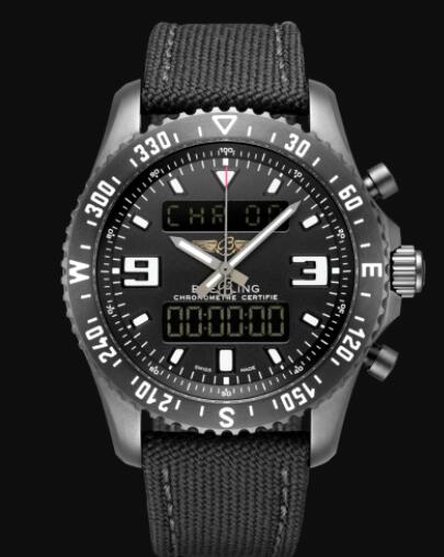 Replica Breitling Chronospace Military DLC-Coated Stainless Steel - Black Watch M78367101B1W1