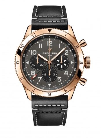 Breitling Super AVI B04 Chronograph GMT 46 P-51 Mustang Red Gold / Boutique Edition Replica Watch RB04451A1B1X1