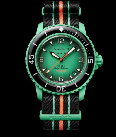 Swatch x Blancpain Scuba Fifty Fathoms Indian Ocean Replica Watch SO35I100