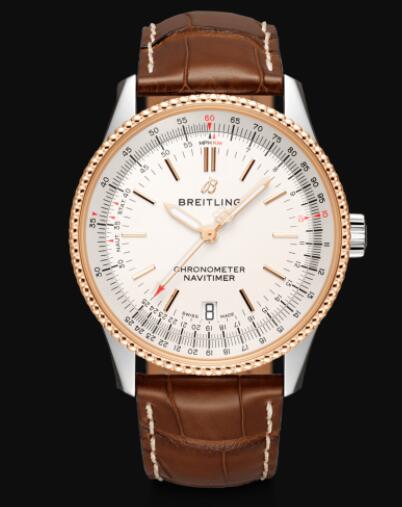 Breitling Navitimer Automatic 38 Stainless Steel & 18k Red Gold Replica Watch U17325211G1P1