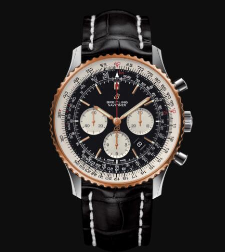 Breitling Navitimer B01 Chronograph 46 Stainless Steel & 18k Red Replica Watch UB0127211B1P1