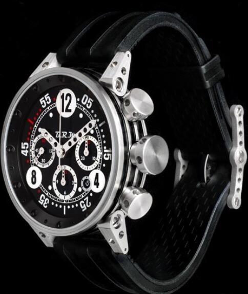 B.R.M Watch Fake V12-44-BN-AG V12-44-BN Brushed Stainless Steel - Rubber Strap