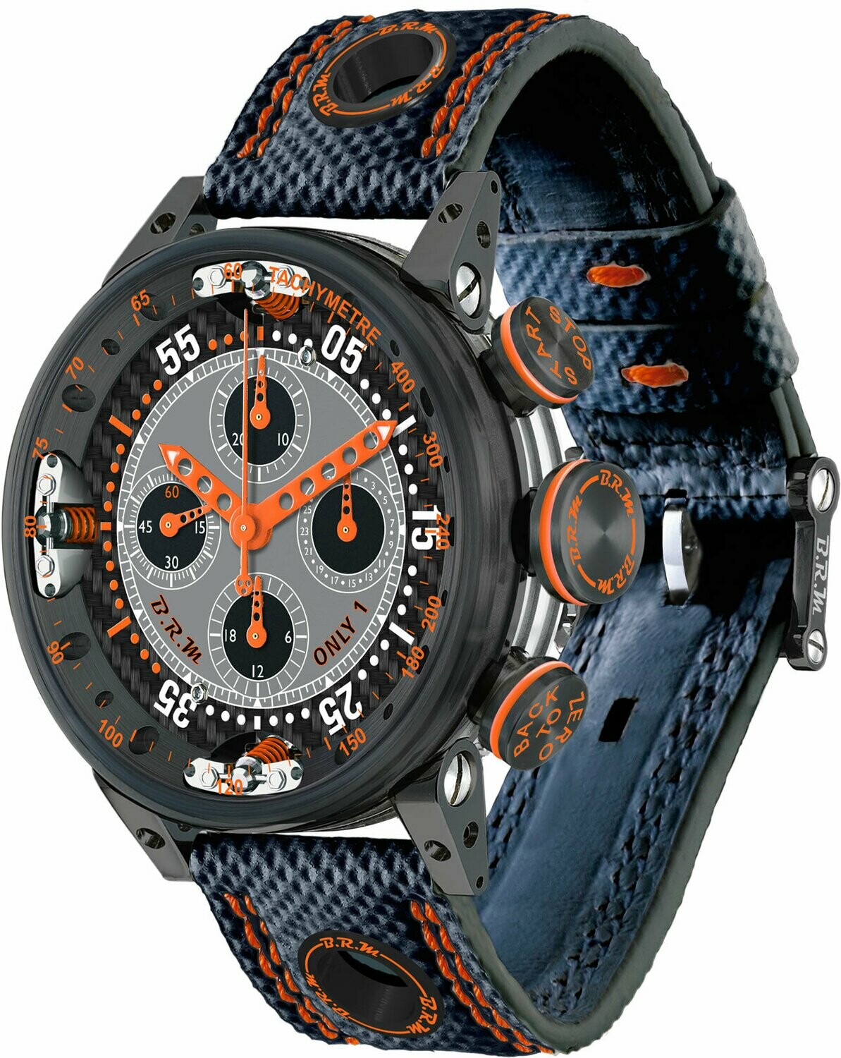 High Quality B.R.M Replica Watches For Sale BRM Chronograph Quantieme Perpetual Orange V12SA-46-DTQ-O
