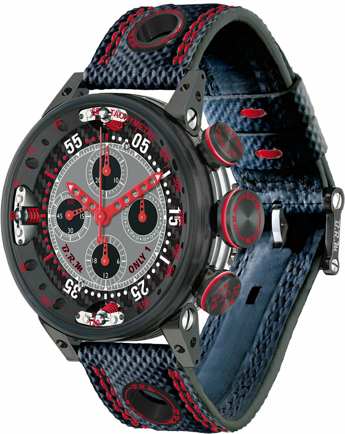 High Quality B.R.M Replica Watches For Sale BRM Chronograph Quantieme Perpetual Red V12SA-46-DTQ-R