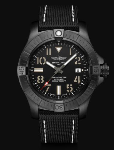 Replica Breitling Avenger Automatic 45 Seawolf Night Mission DLC-Coated Titanium - Black Bold Watch V17319101B1X2