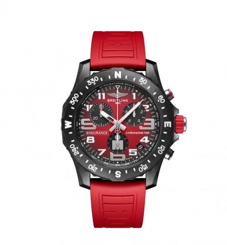 Breitling Endurance Pro Ironman Red Rubber Strap Replica Watch X823109A1K1S1