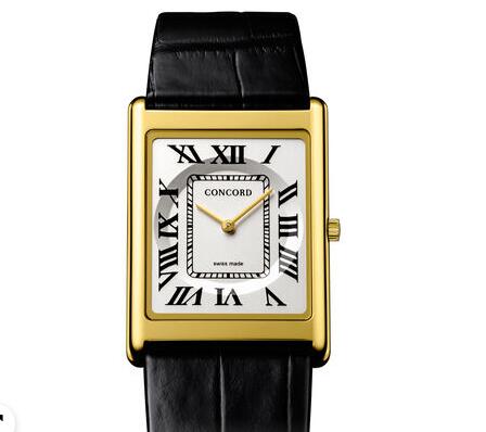 Replica Vintage Concord Delirium Men's Stainless Steel and Yellow gold Watch with white dial and black strap Review delirium-0320379 Replica Vintage Concord Delirium Men's Stainless Steel and Yellow gold Watch with white dial and black strap Review delirium-0320379
