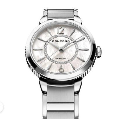Replica Vintage Concord women's Impresario 32mm Stainless Steel Watch with Mother of Pearl Review impresario-0320314