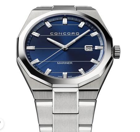 Replica Concord Men's Mariner Quartz Watch blue dial mariner-0320301