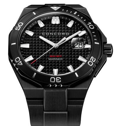 Replica Concord Men's Mariner Black PVD-finished Stainless Steel Watch with Black Dial mariner-0320389 Replica Concord Men's Mariner Black PVD-finished Stainless Steel Watch with Black Dial mariner-0320389