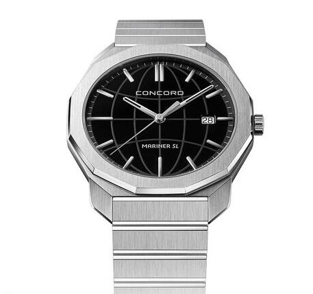 Replica Concord Men's Mariner SL Quartz Stainless Steel Watch with Black Dial mariner-0320478 Replica Concord Men's Mariner SL Quartz Stainless Steel Watch with Black Dial mariner-0320478
